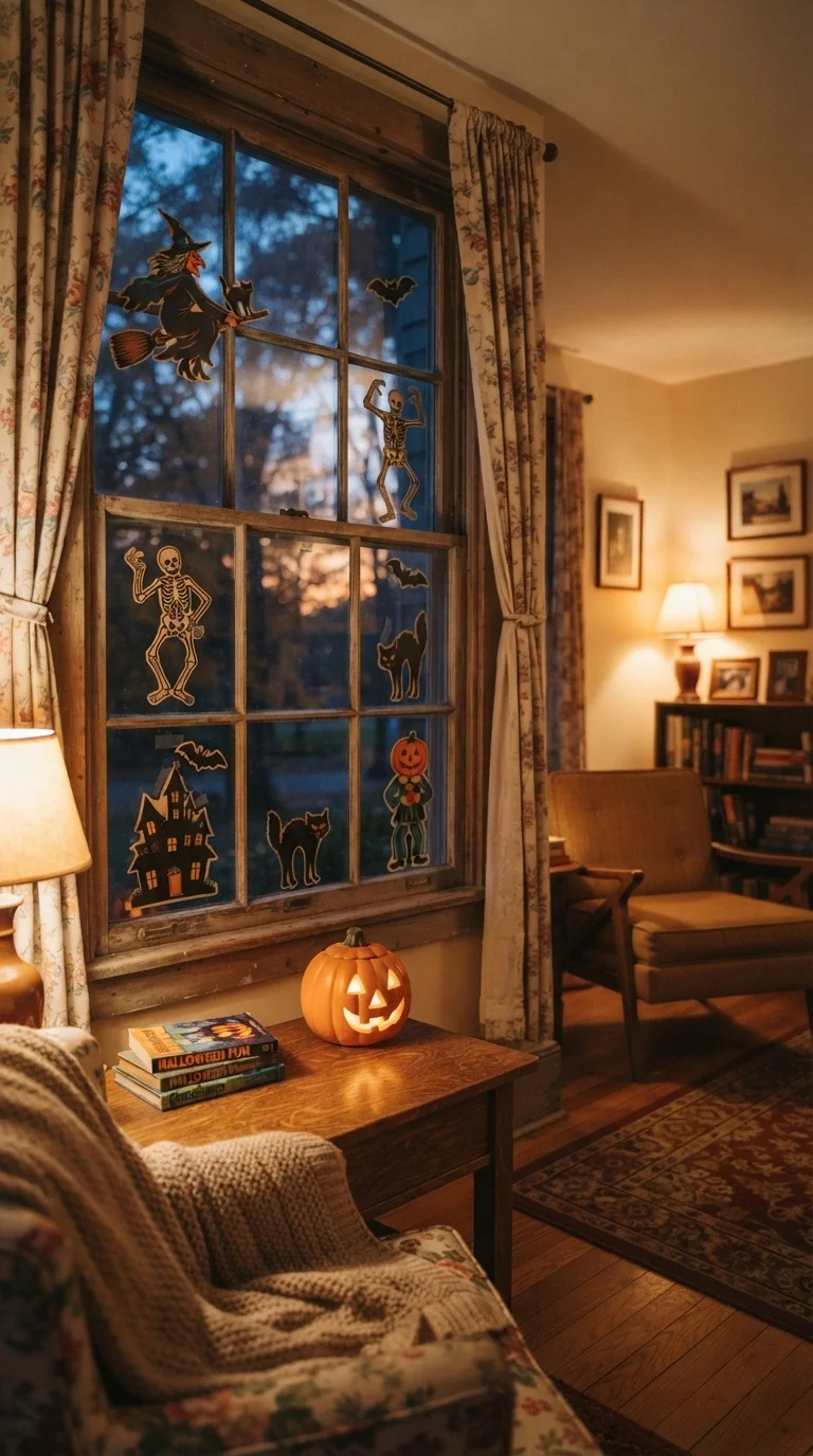 2. Die-Cut Cardboard Window Silhouettes