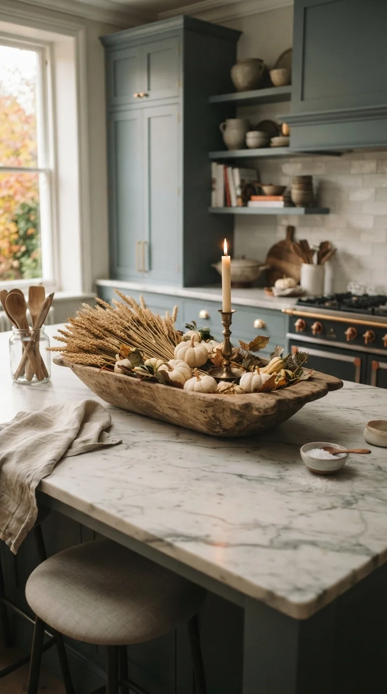 2. Elevated Harvest-Inspired Countertop Displays