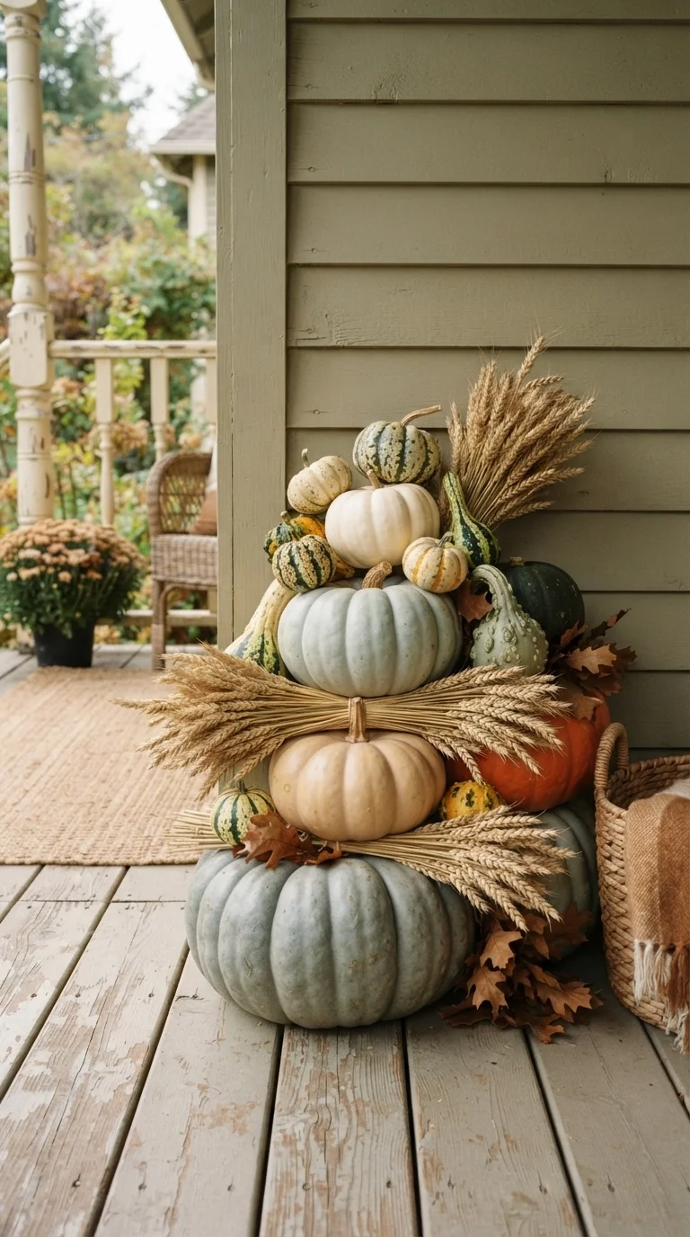 2. Heirloom Pumpkin Stacks