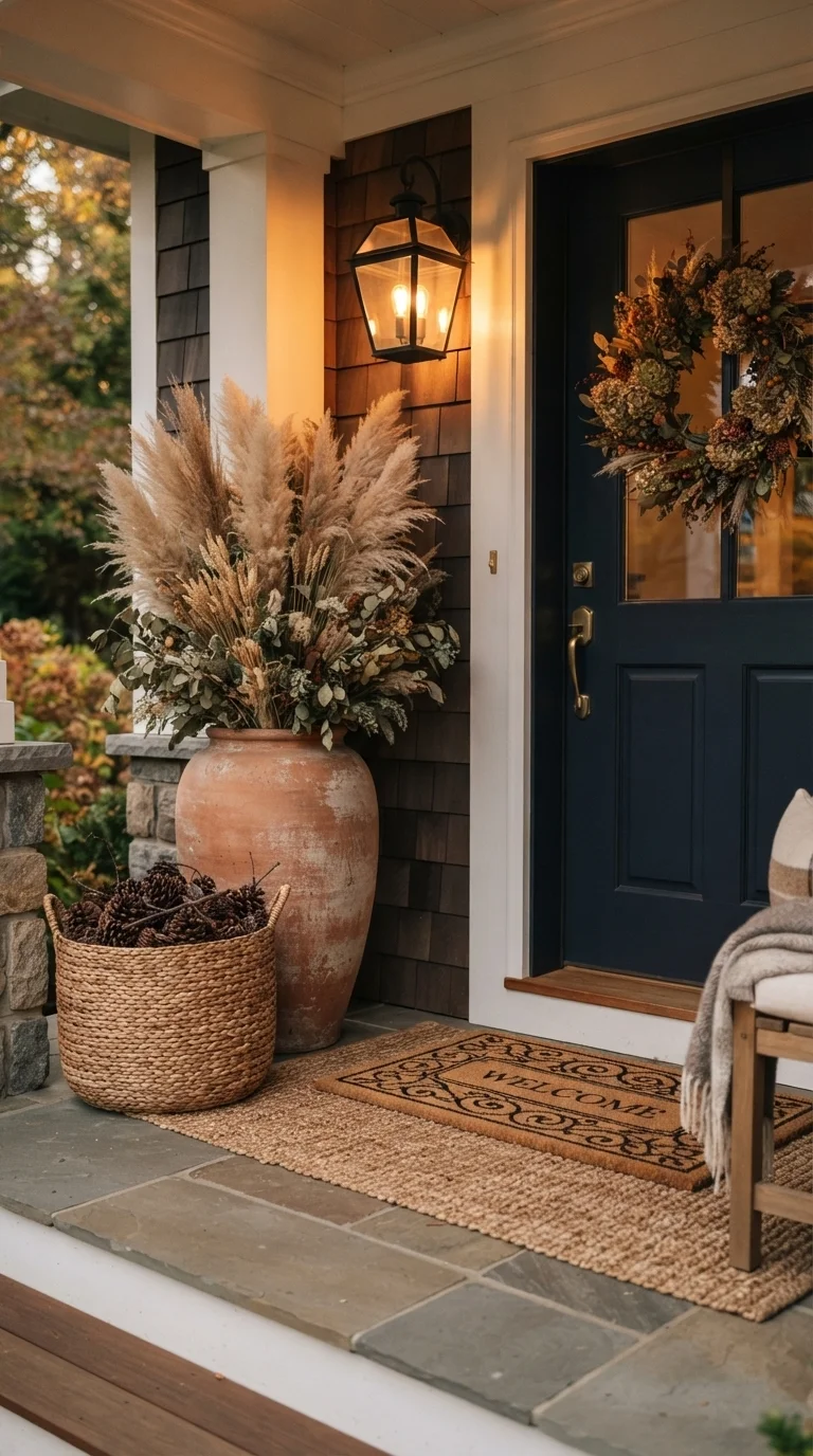 2. Layered Natural Textures and Woven Grasses