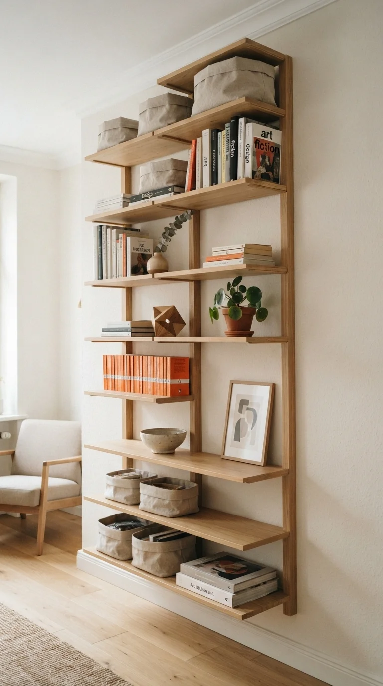 9 Apartment Makeover Ideas 2026 Studio 2. Maximizing Vertical Wall Storage