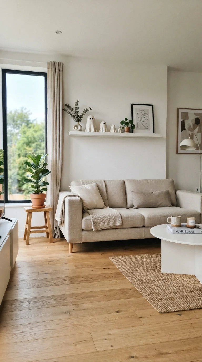 2. Minimalist Scandi-Halloween Aesthetic