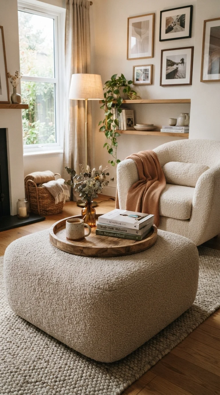 2. Multi-Functional Ottomans as Coffee Tables
