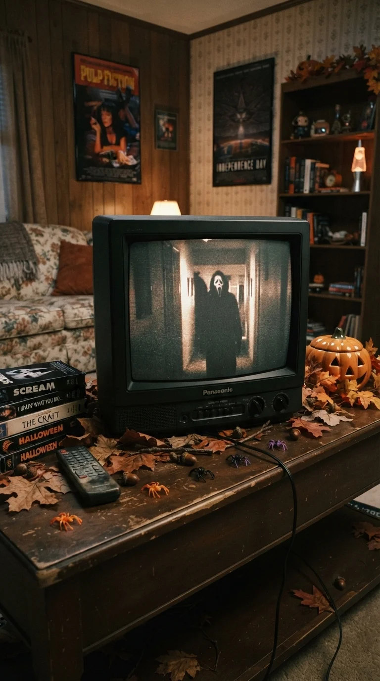 2. Vintage CRT Television Display