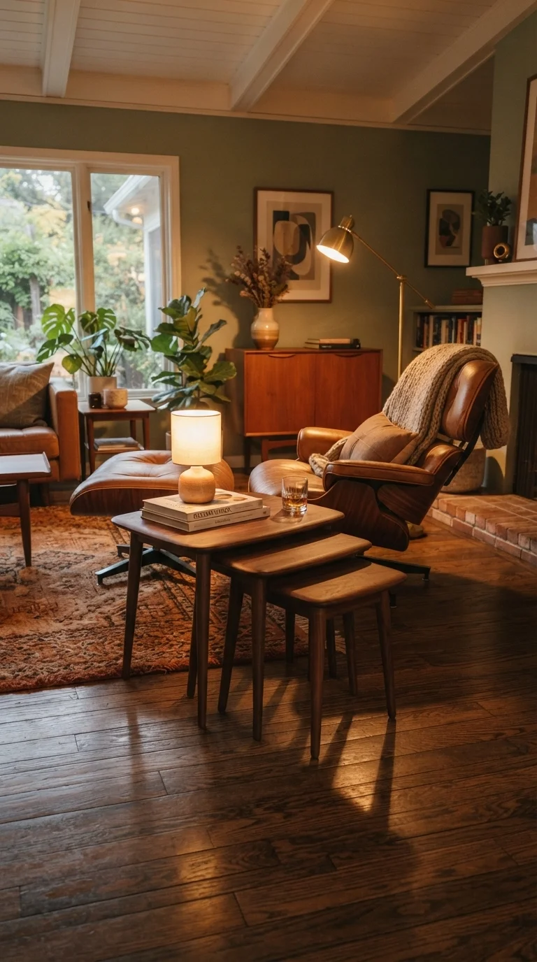 2. Walnut Nesting Tables for Versatility