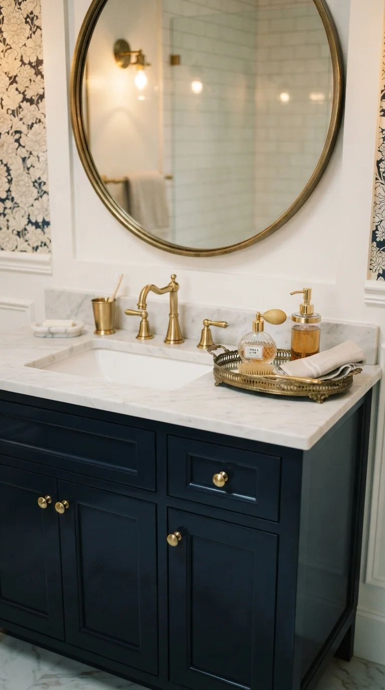 3. Brass and Gold Accents