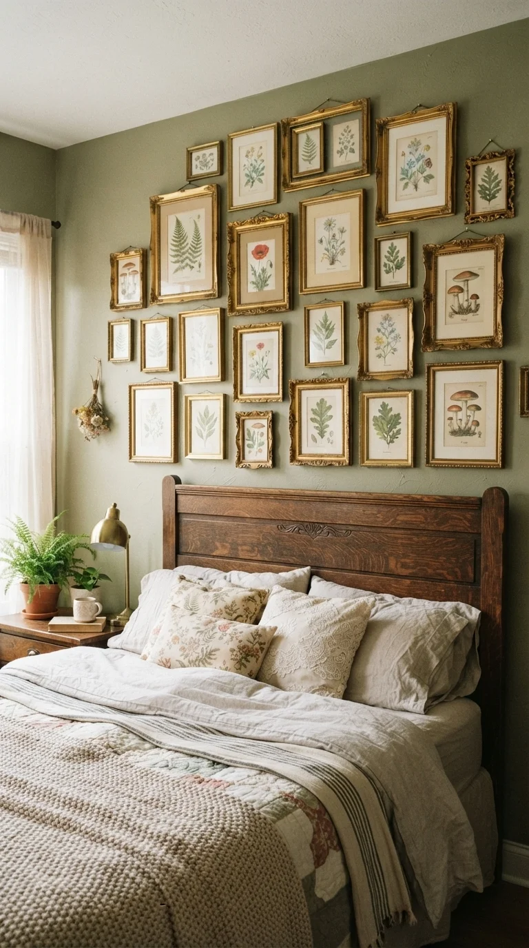 3. Curated Gallery Walls with Vintage Frames