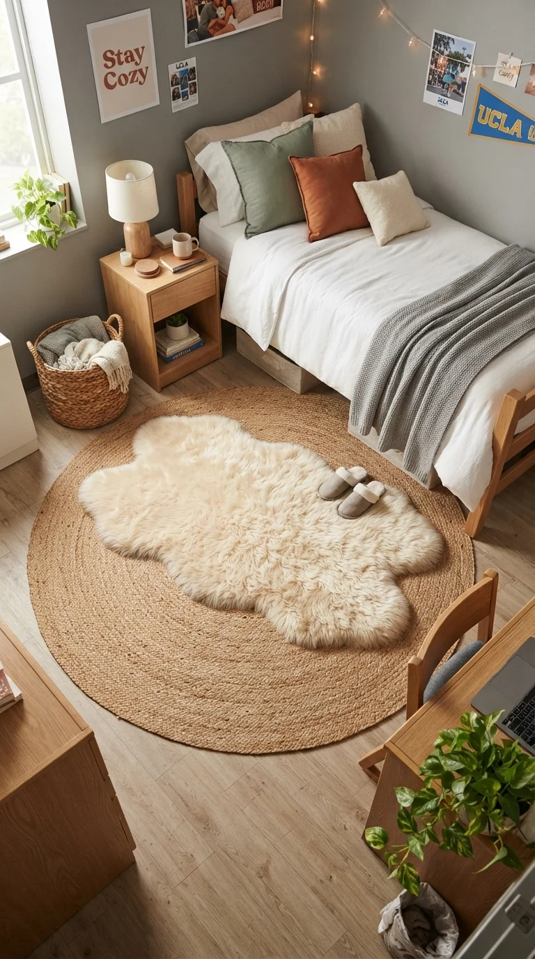 3. Layered Rug Textures