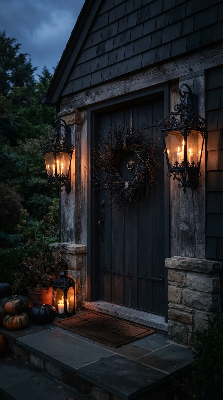 3. Moody Gothic Lantern Lighting
