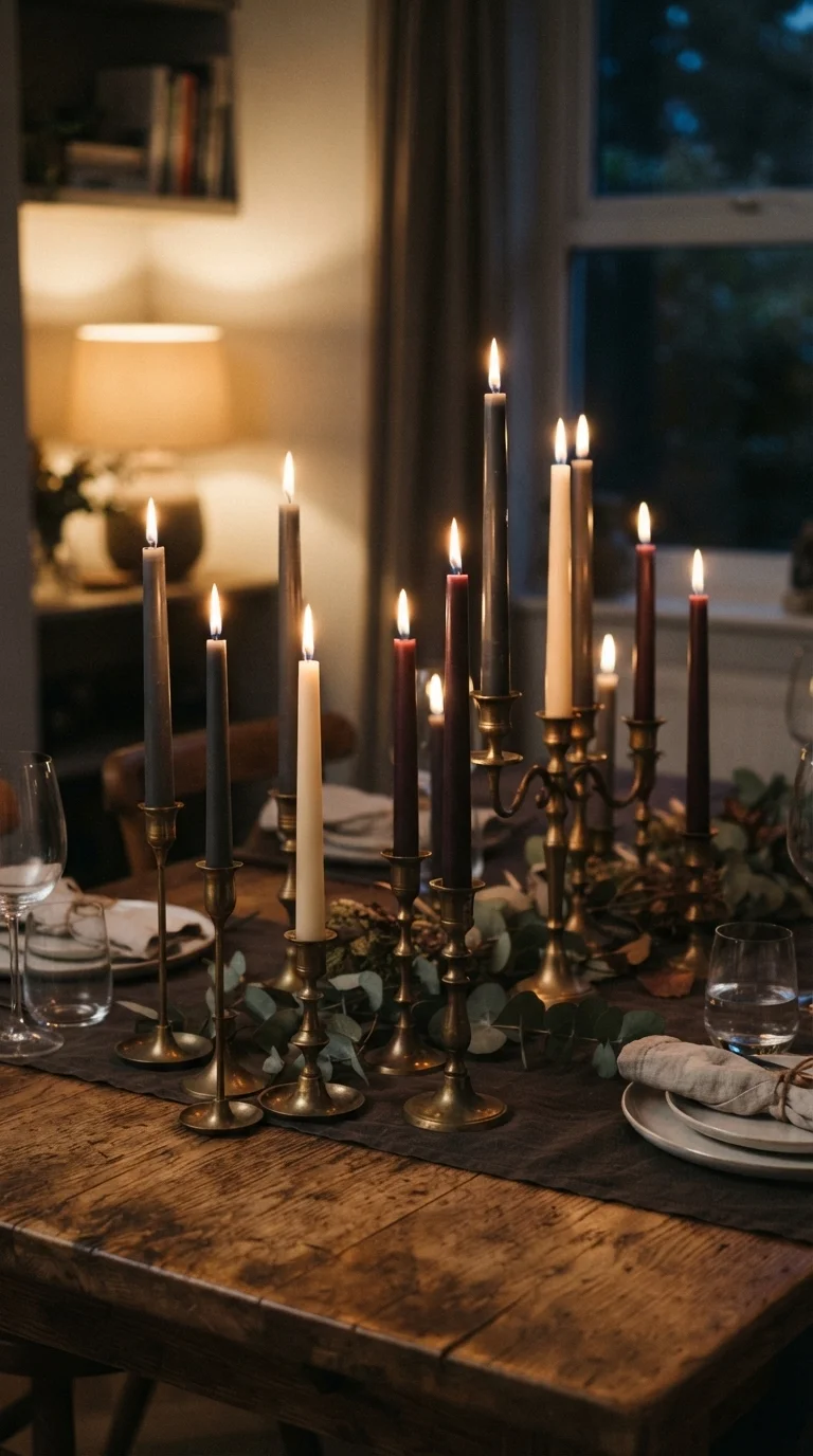 3. Taper Candles in Varied Heights