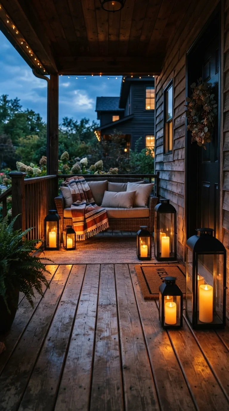 4. Ambient Lantern Lighting for Early Evenings