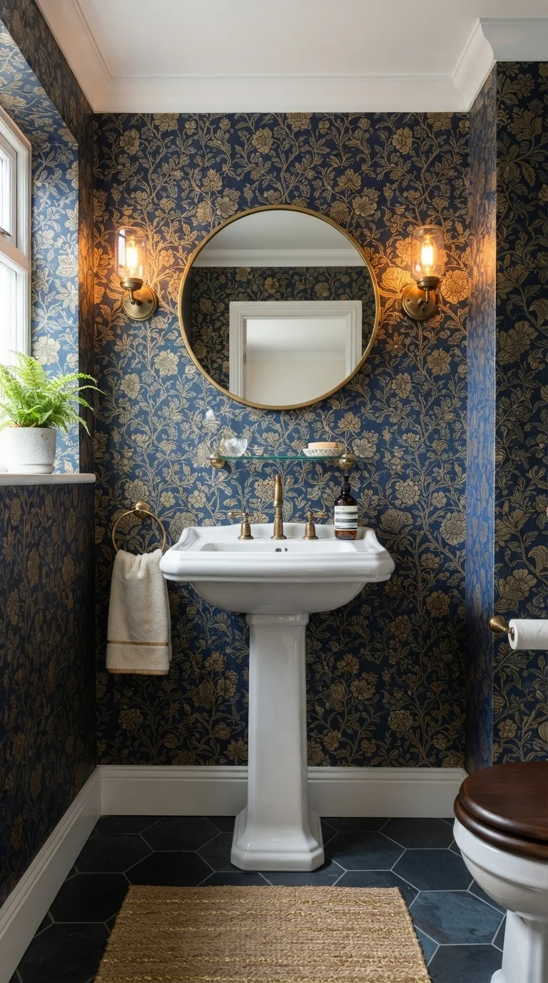 4. Bold Wallpaper for Statement Impact