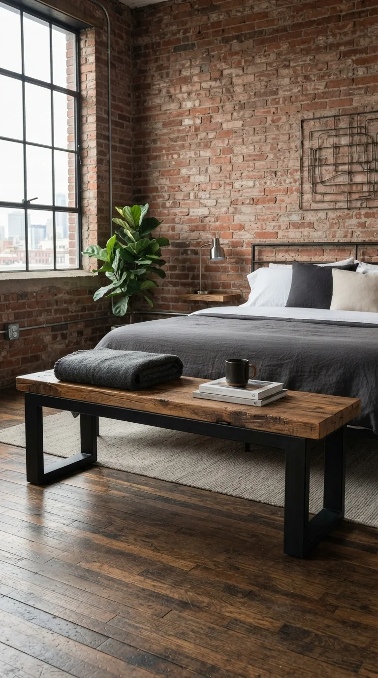 4. Industrial Metal and Reclaimed Wood