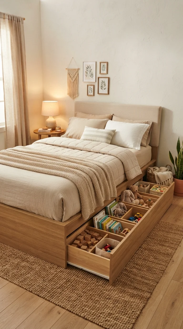 4. Multi-Functional Storage Under Bed Frames