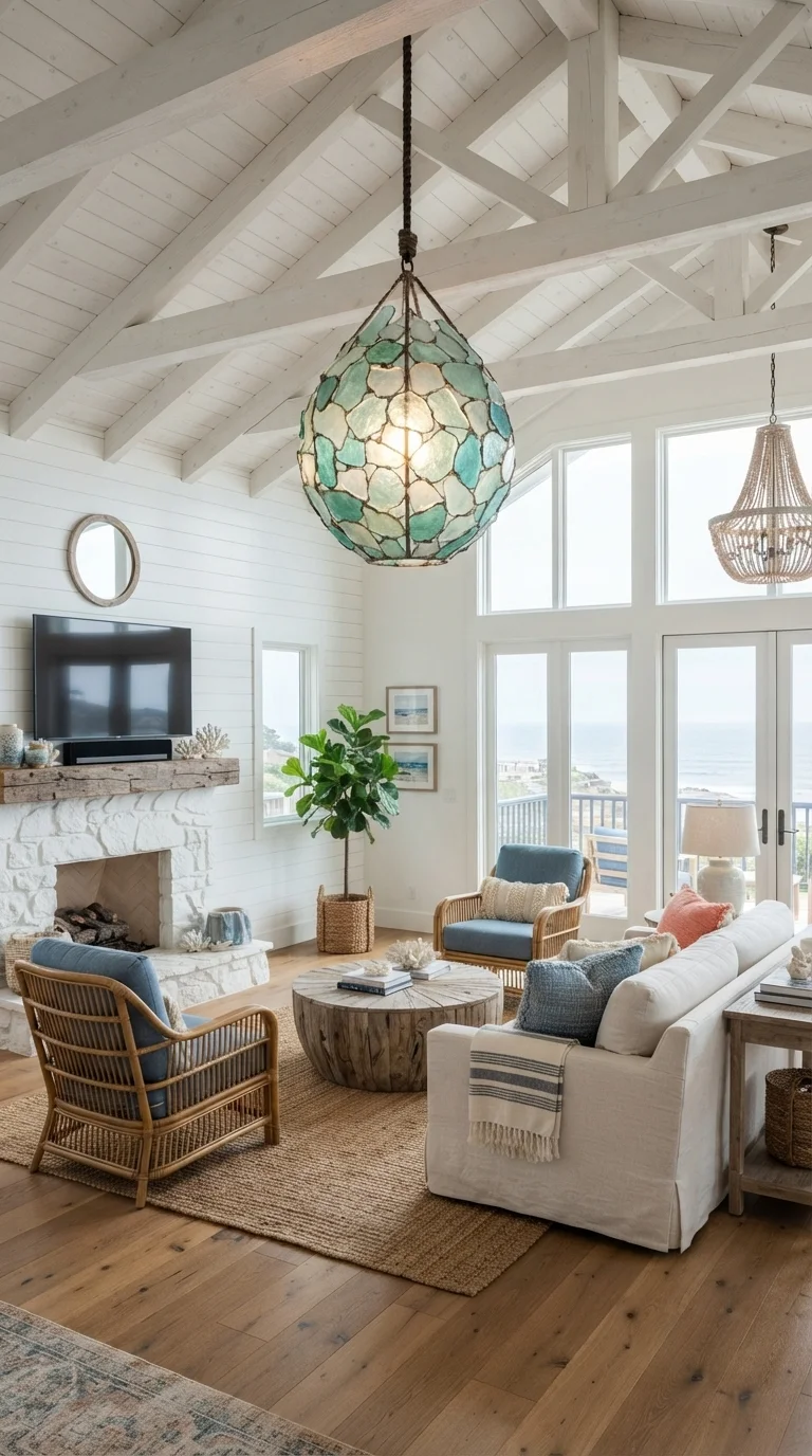 4. Statement Lighting Inspired by Sea Glass
