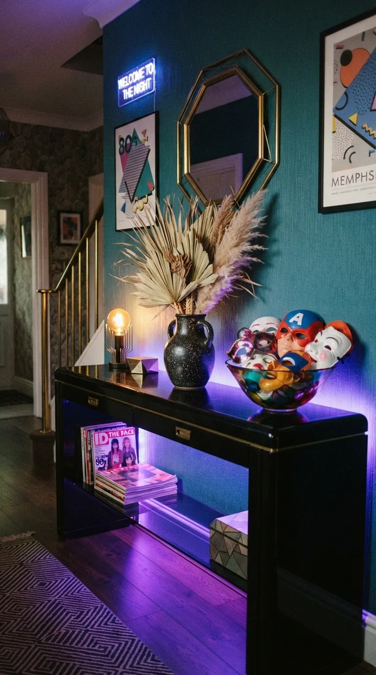 4. Synth-Wave Color Palette Entryway