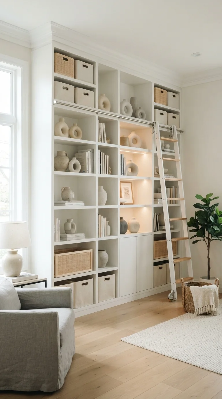 4. Vertical Storage Solutions with Hidden Profiles