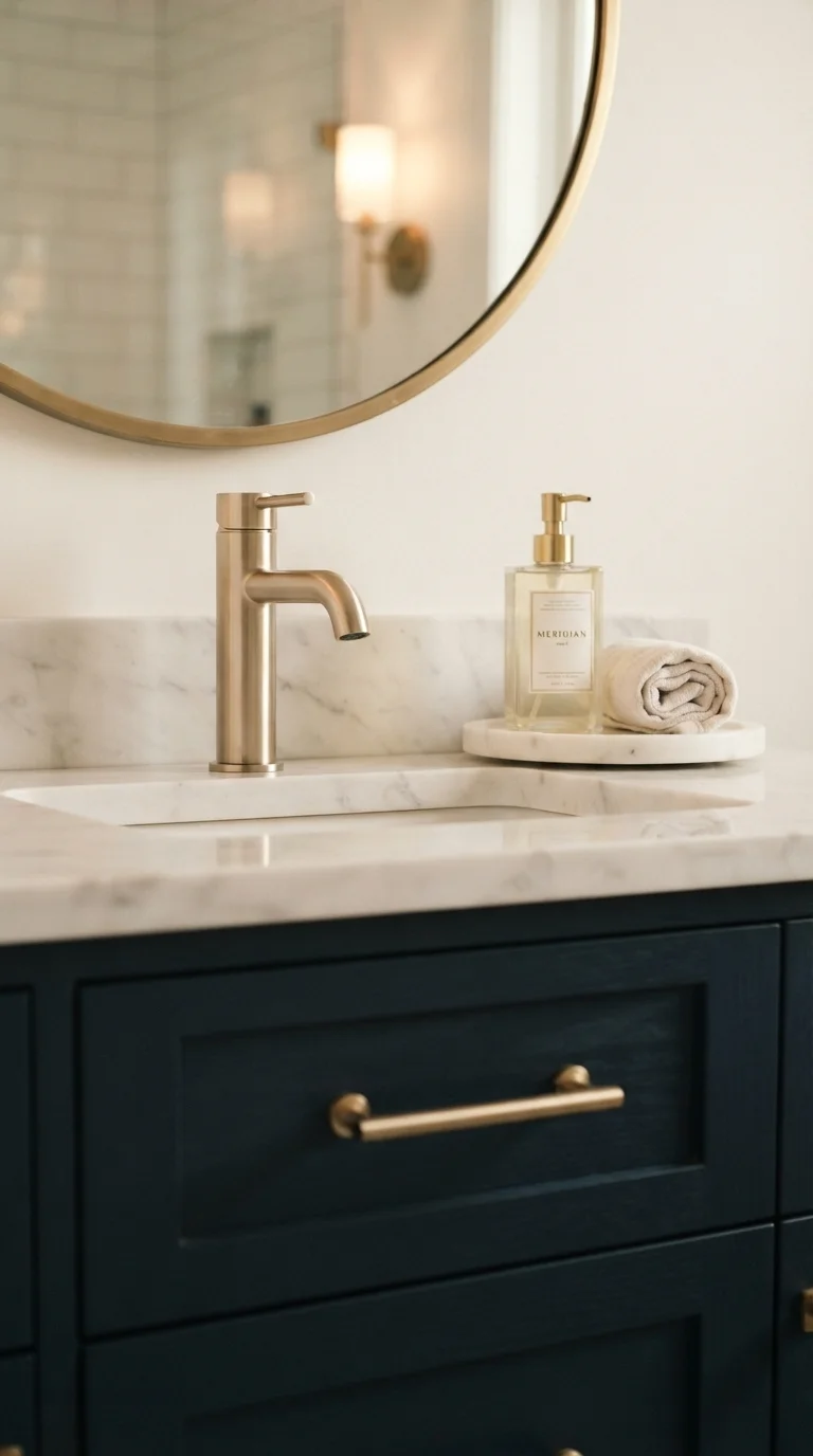 4. Warm Metallic Hardware Finishes