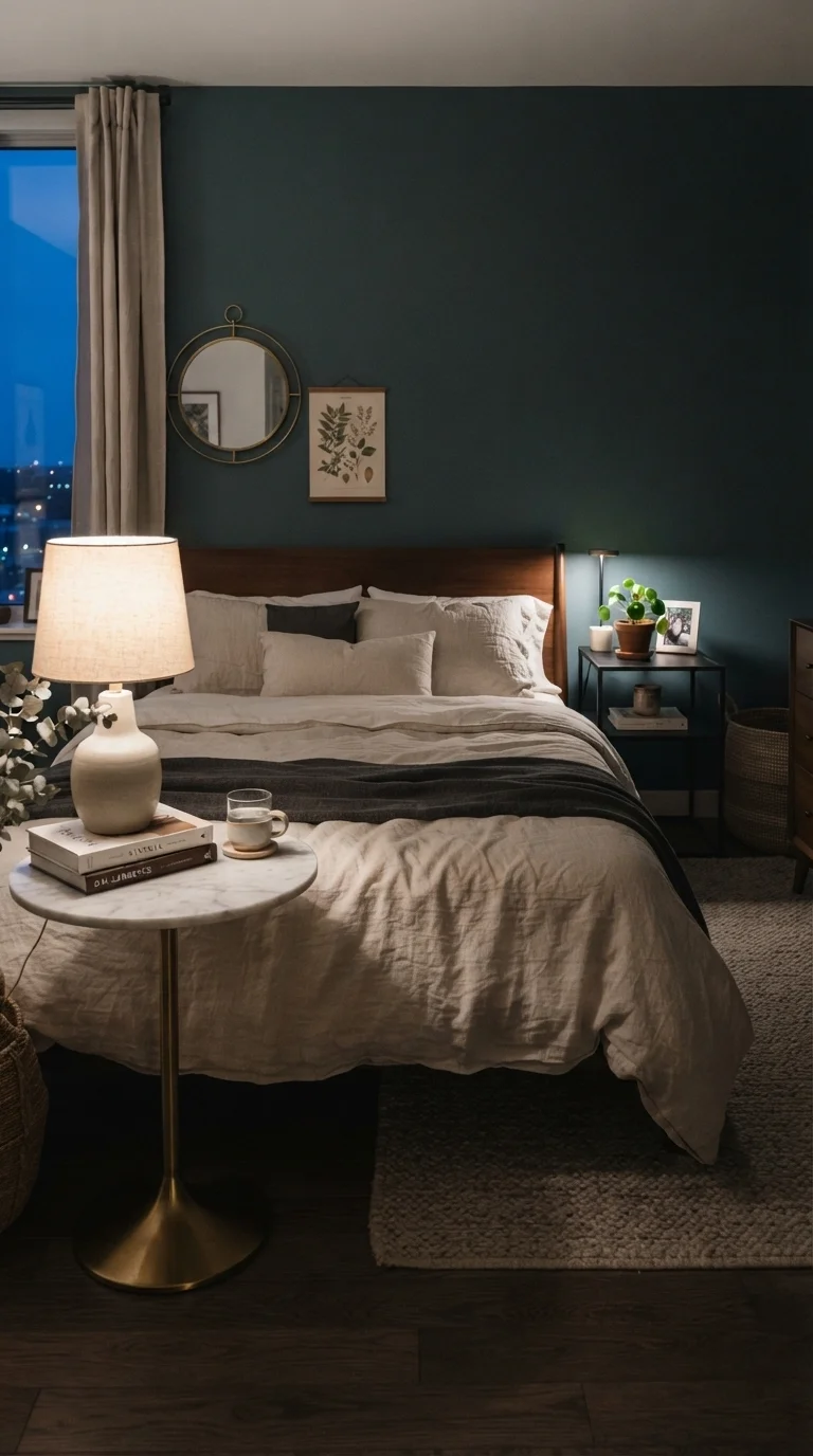 5. Asymmetrical Bedside Tables for a Curated Look