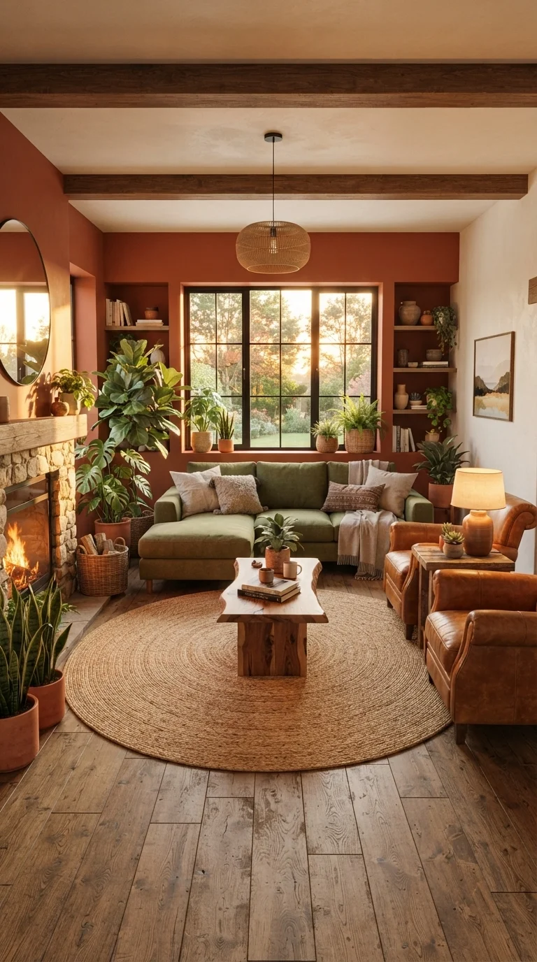 5. Earthy Tones and Terracotta Accents