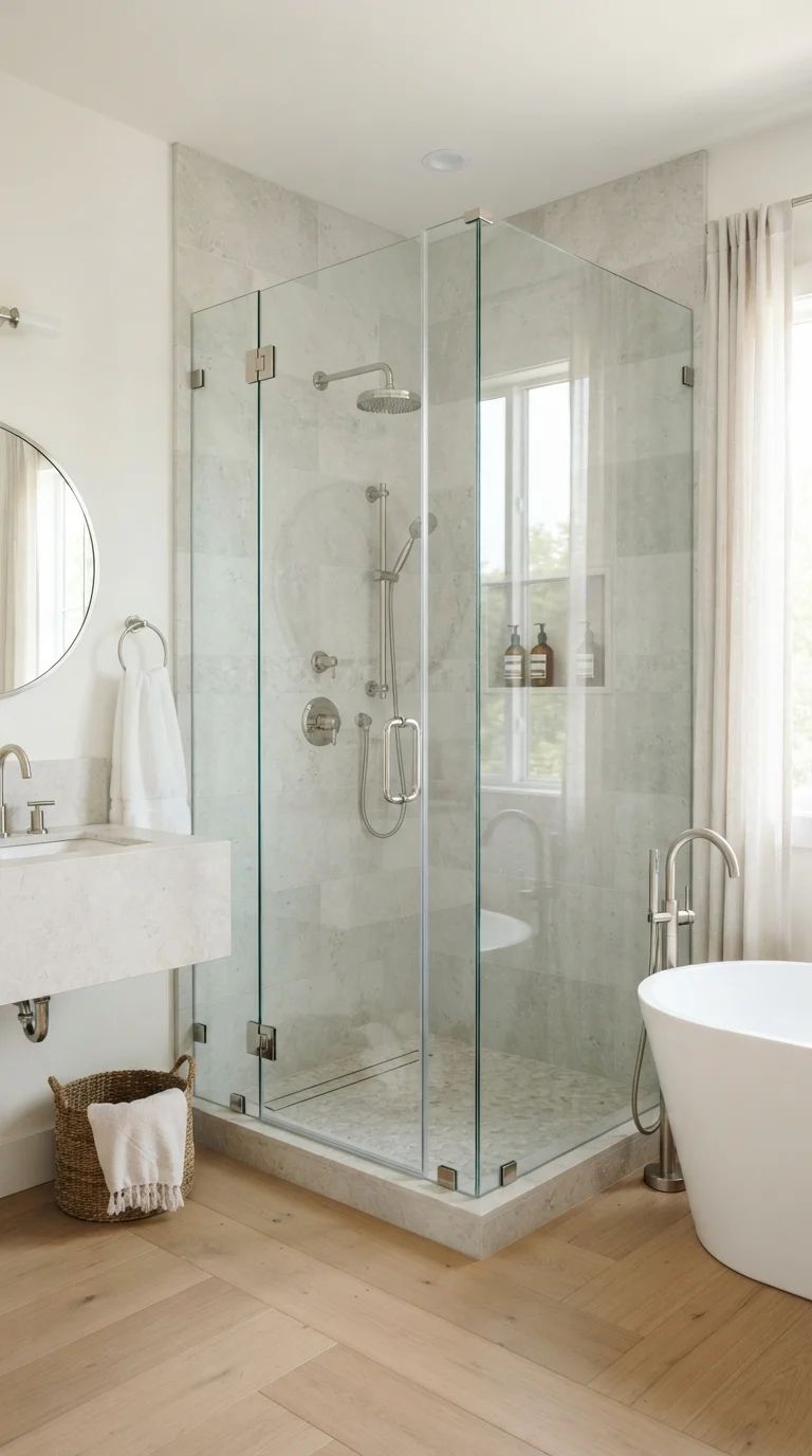 5. Frameless Glass Shower Enclosures