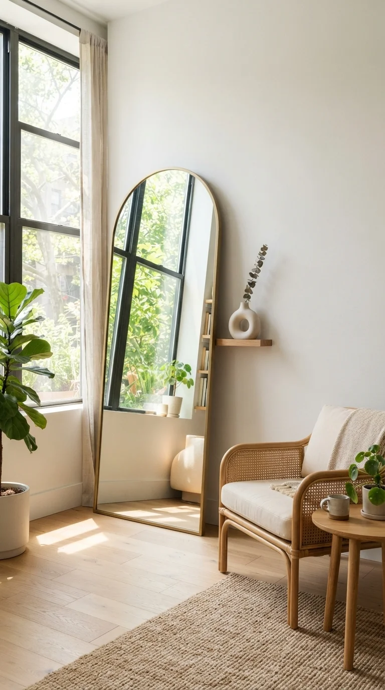 9 Apartment Makeover Ideas 2026 Studio 5. Incorporating Reflective Surfaces