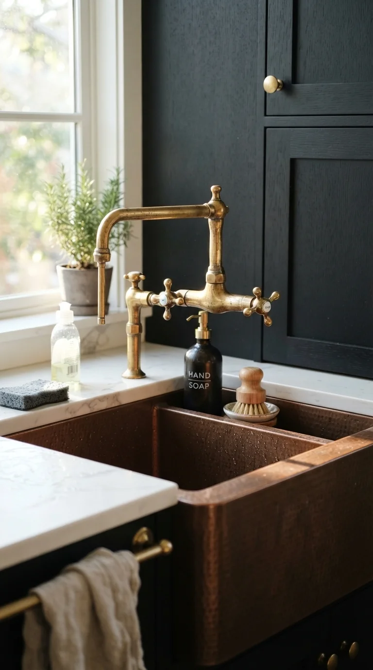 5. Mixed-Metal Hardware and Faucet Finishes