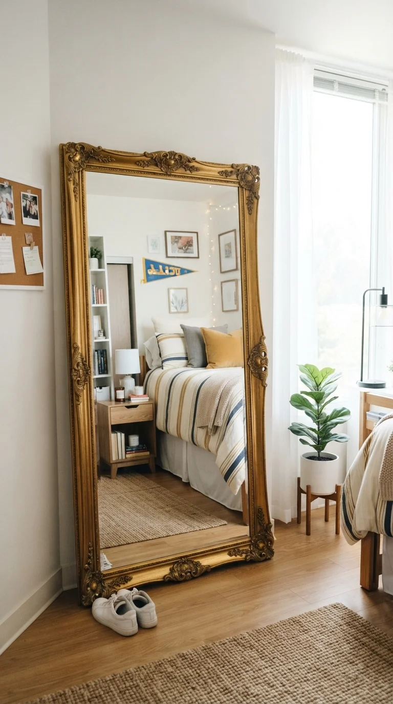 5. Oversized Mirrors to Expand Depth