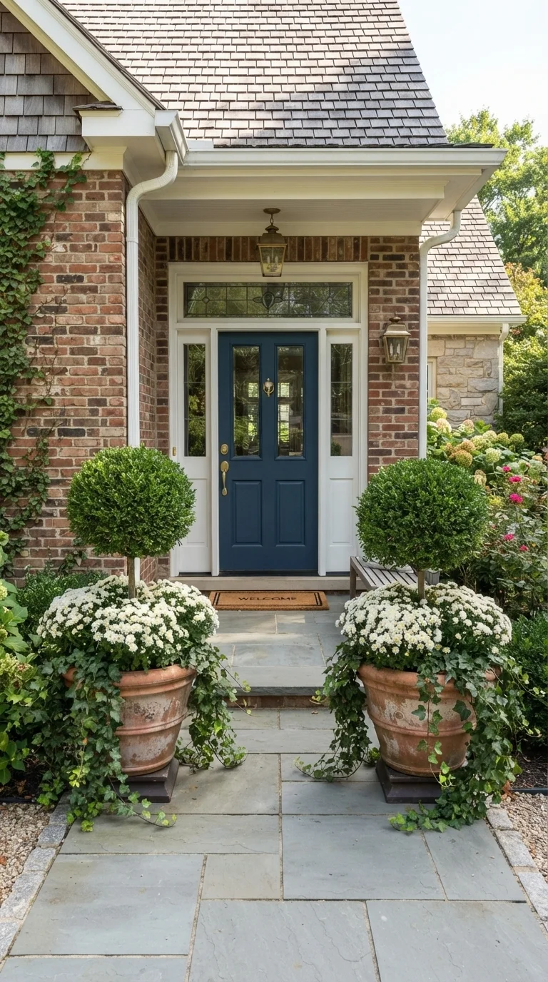 5. Seasonal Greenery and Potted Topiaries