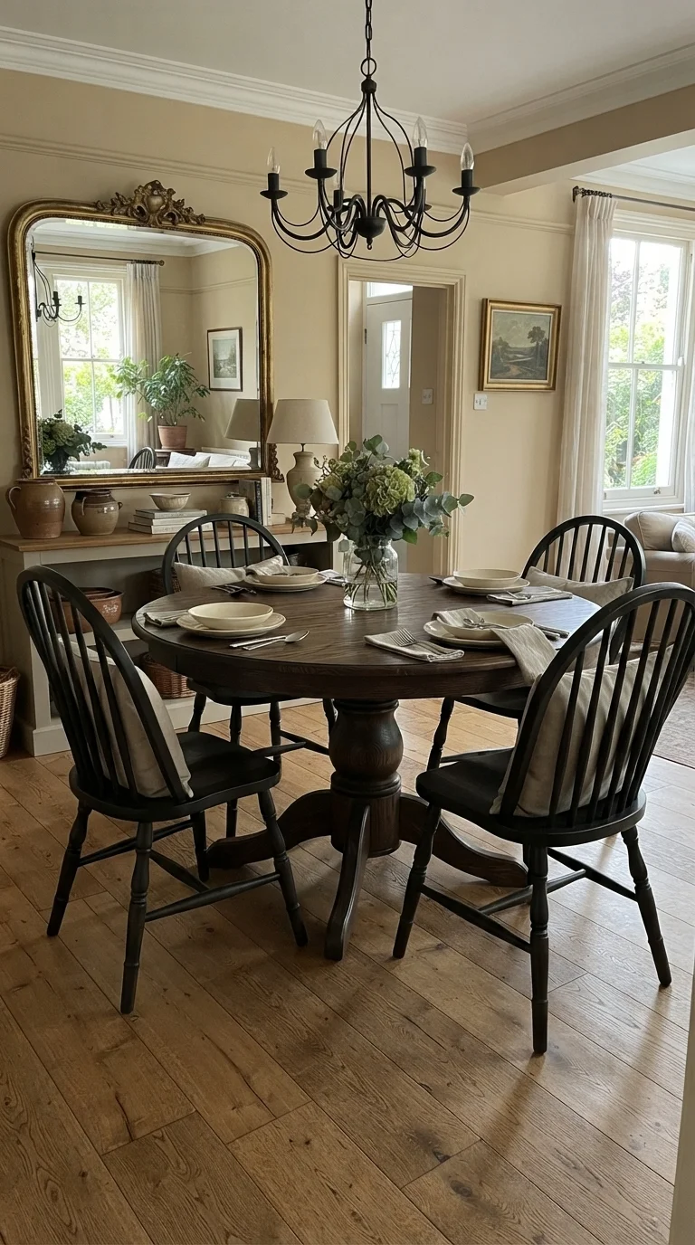5. Solid Elm Windsor Chairs