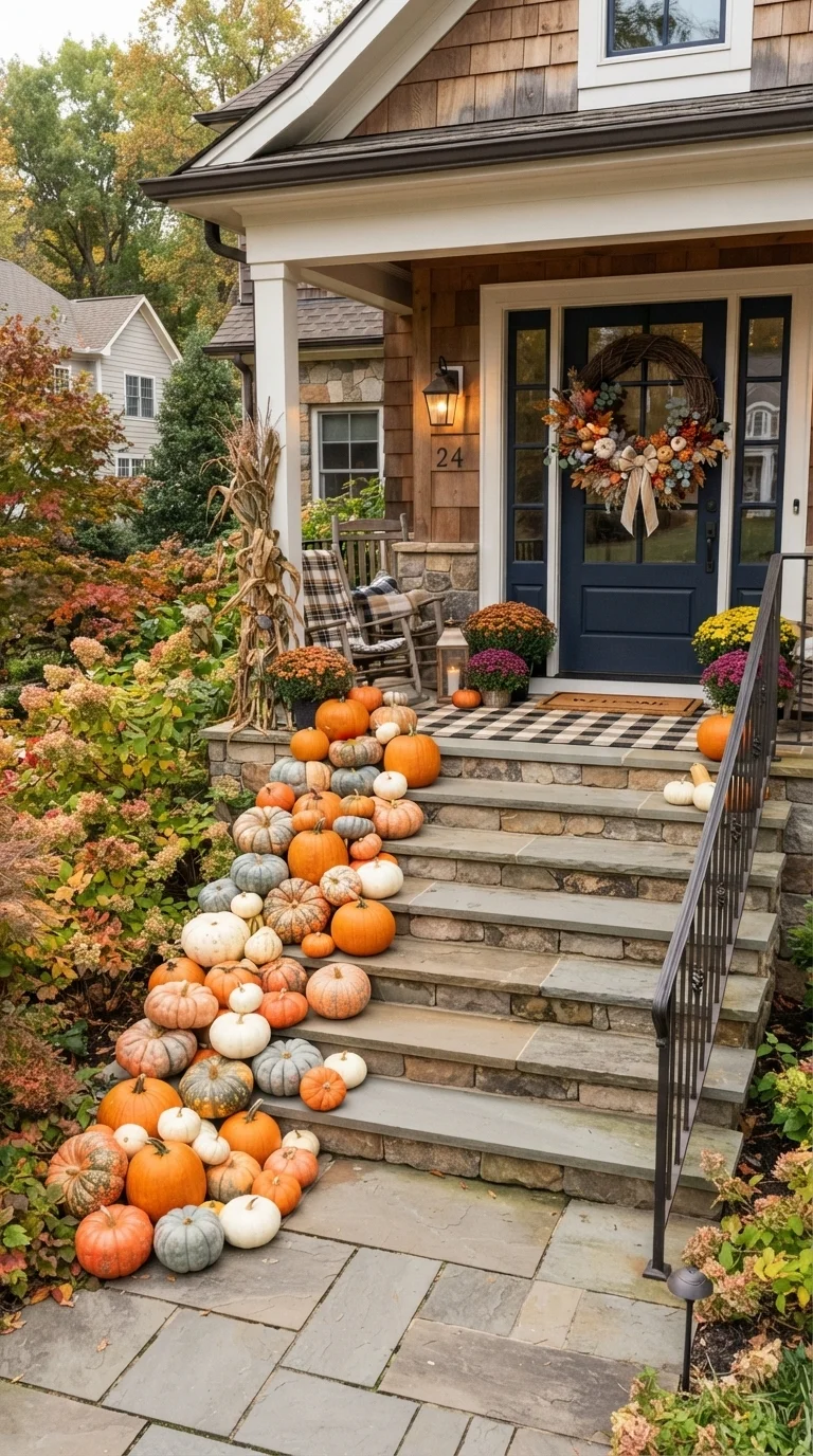 5. The Asymmetrical Pumpkin Cascade