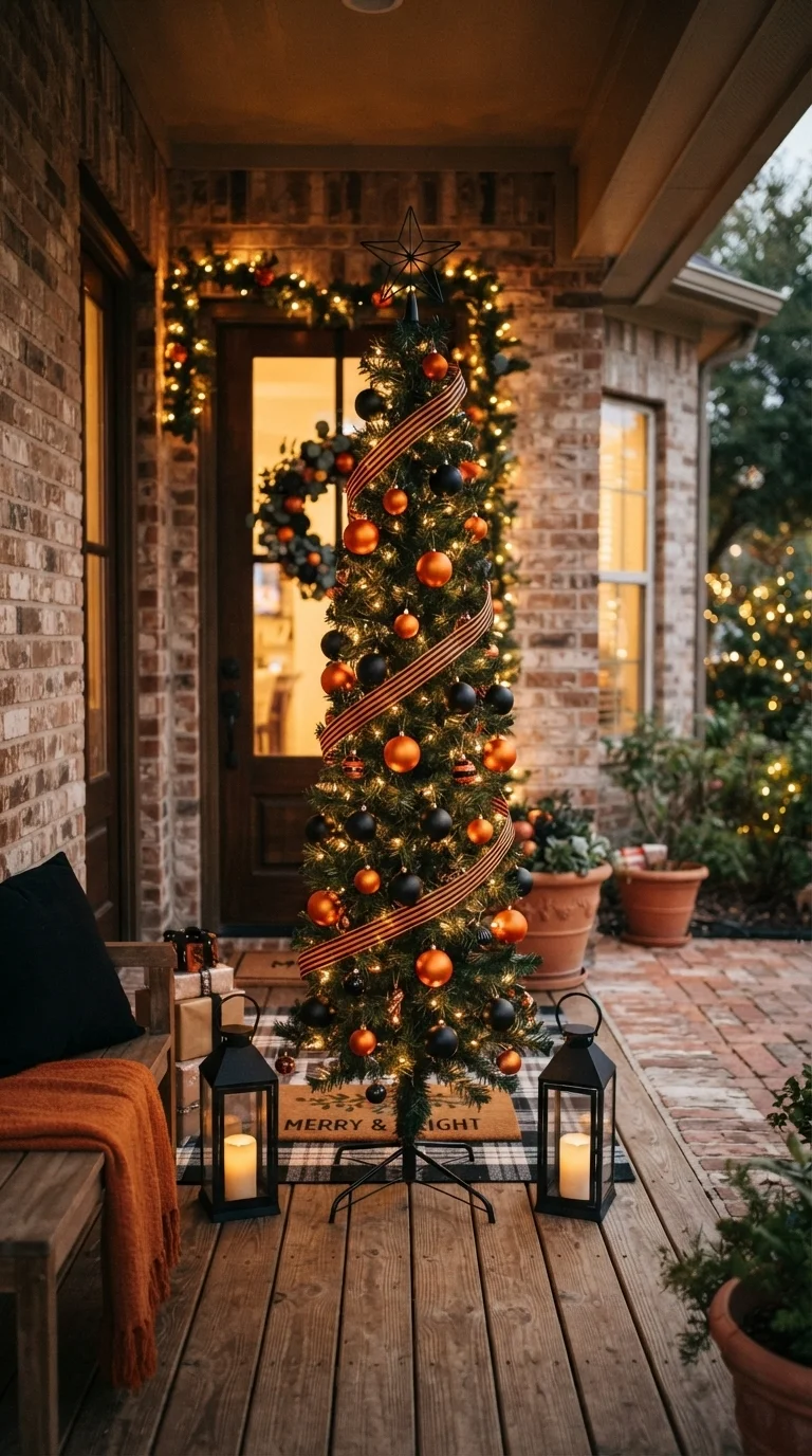 5. The Classic Orange and Black Minimalist