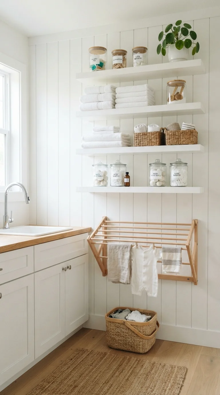 5. Vertical Storage and Open Shelving