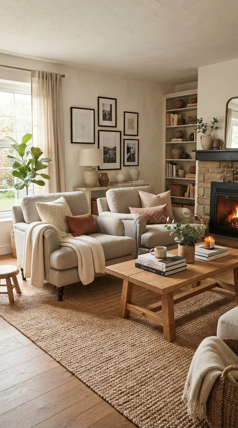 5. Warm White and Greige Harmony