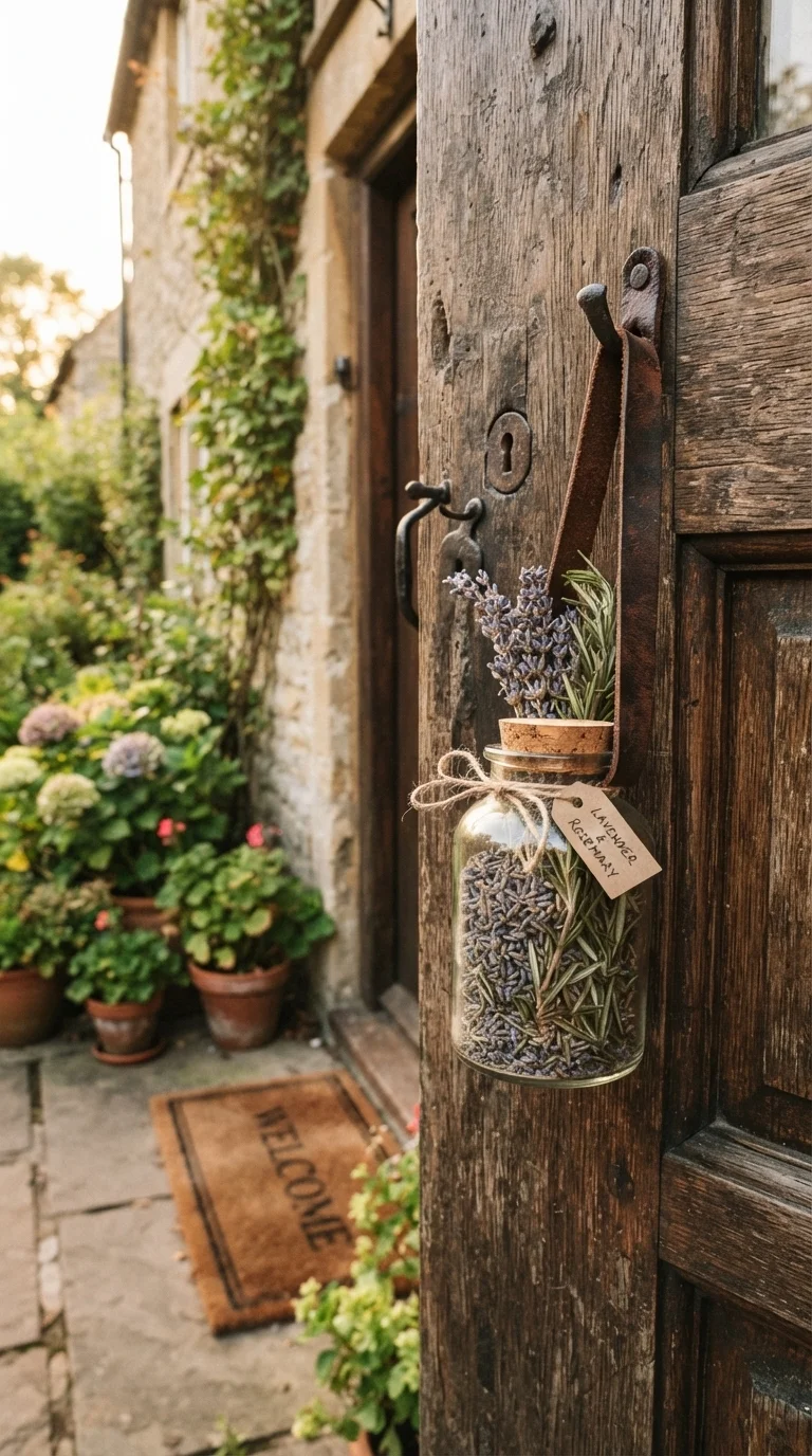 6. Apothecary Jar and Dried Herb Bundle