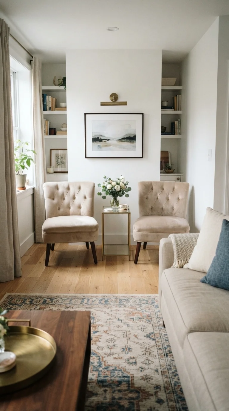 6. Armless Slipper Chairs
