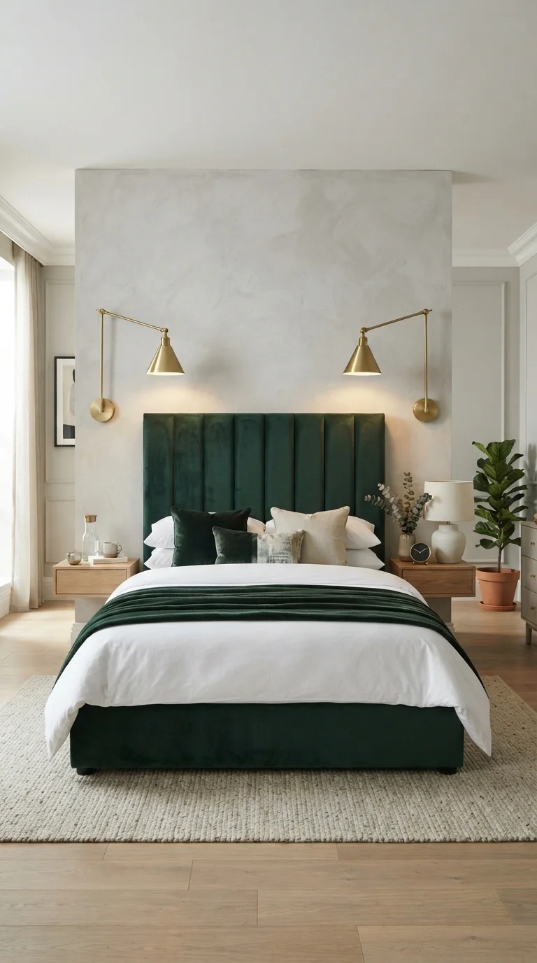 6. Brushed Gold Swing-Arm Wall Sconces
