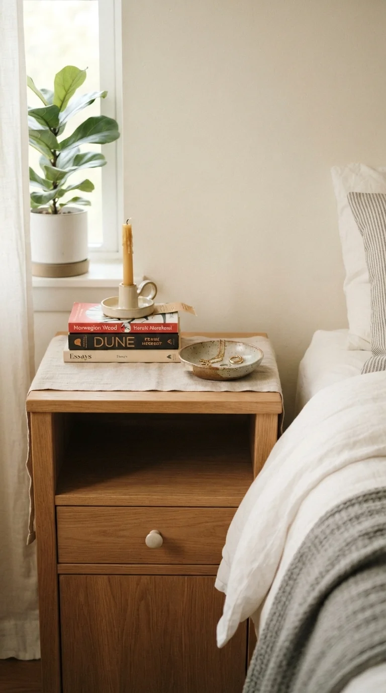 6. Curate Your Bedside Table