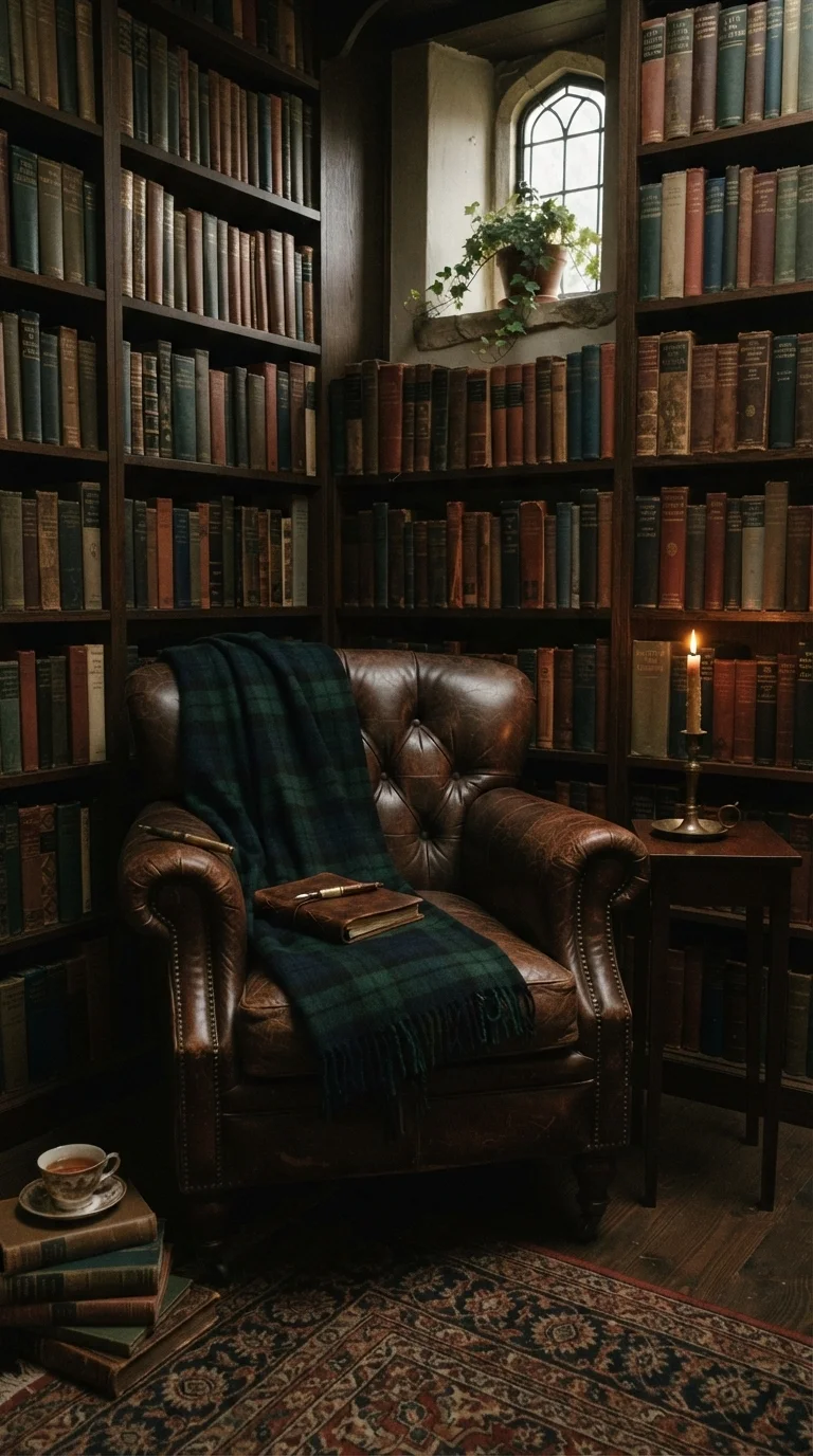 6. Gothic Library Nook