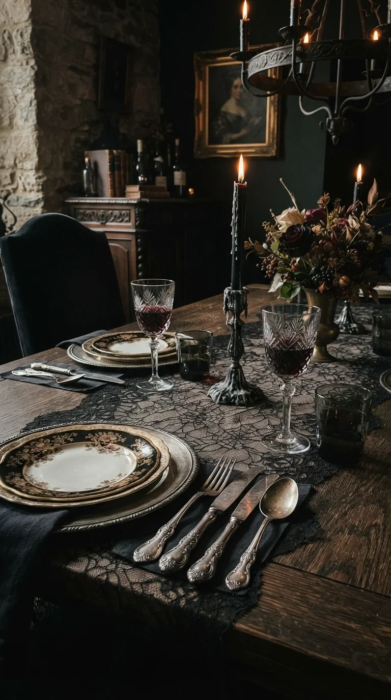 6. Vintage Silverware and Lace