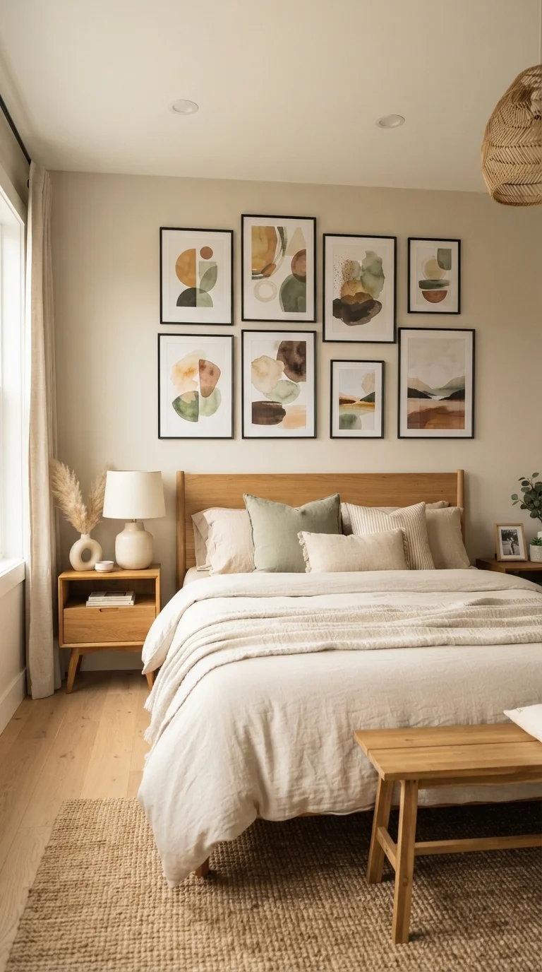6. Wall Art With Earthy Tones