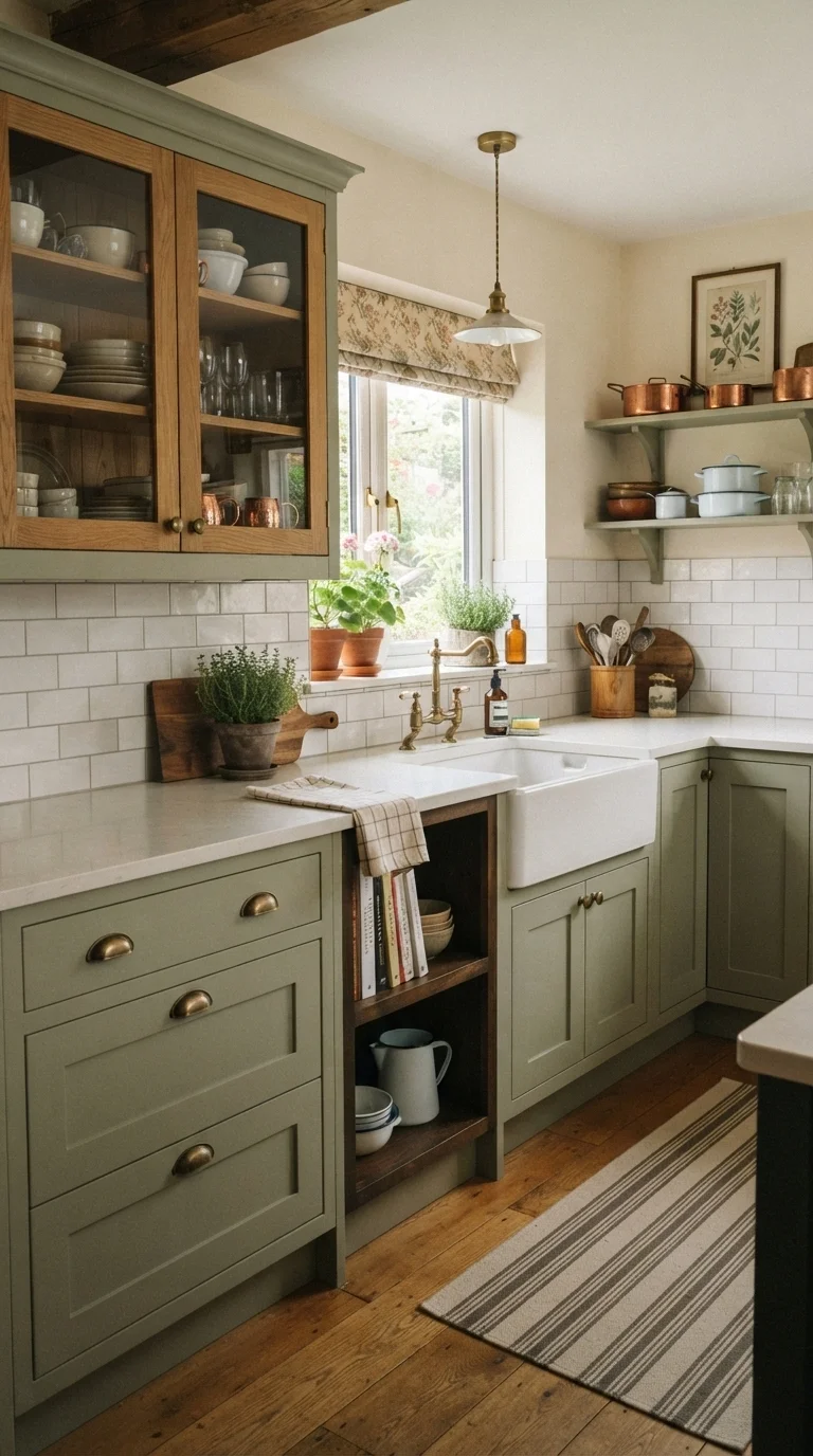 7. Classic Shaker Style with Oak Accents