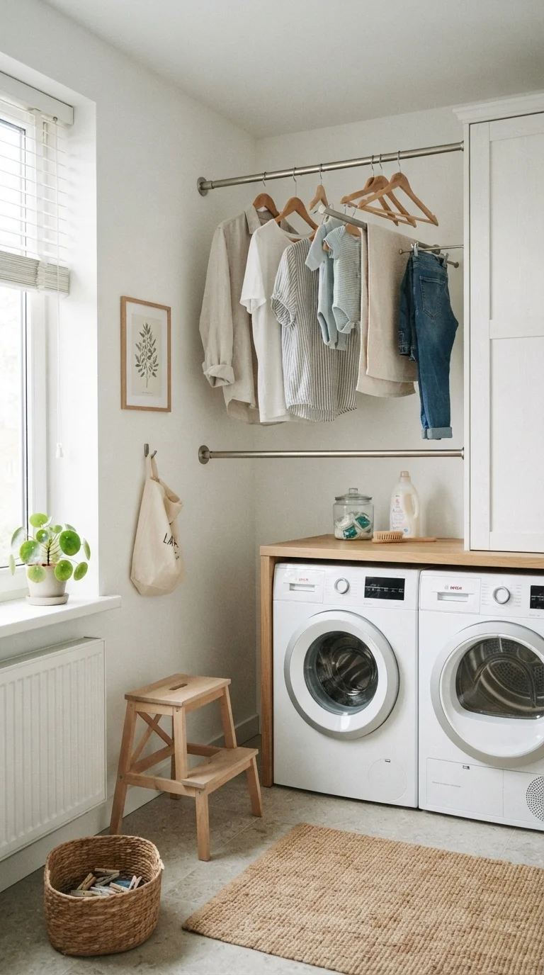 7. Corner Tension Rod Shelving