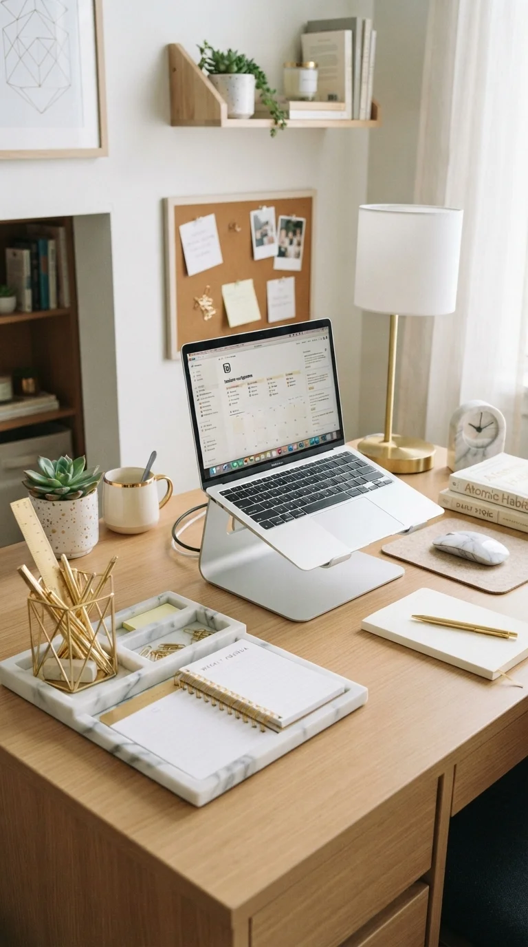 7. Custom Desk Organization Stations