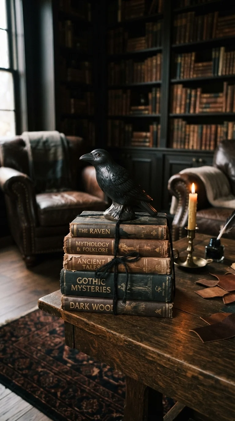 7. Distressed Book Stack Centerpieces