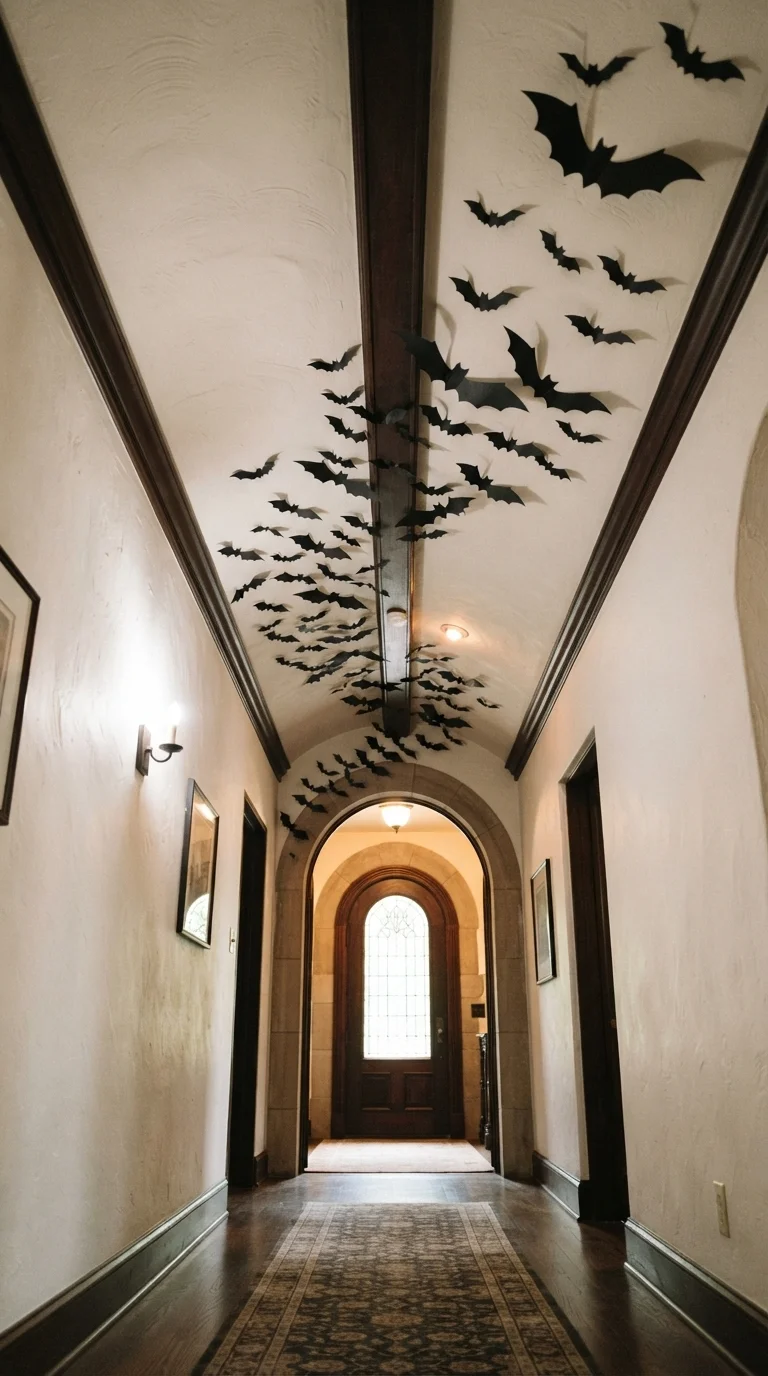 7. Hanging Bat Installations in the Hallway