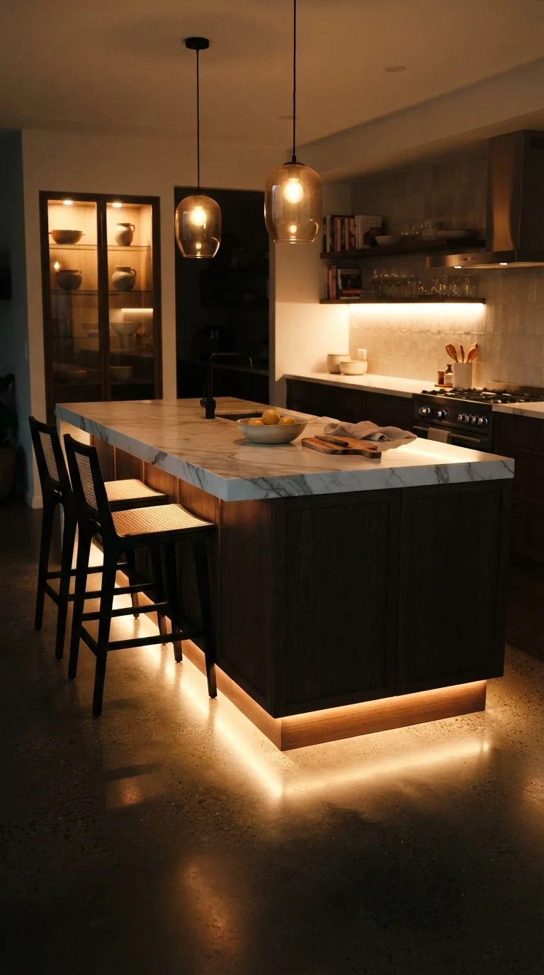 7. Install Warm Under-Counter Lighting