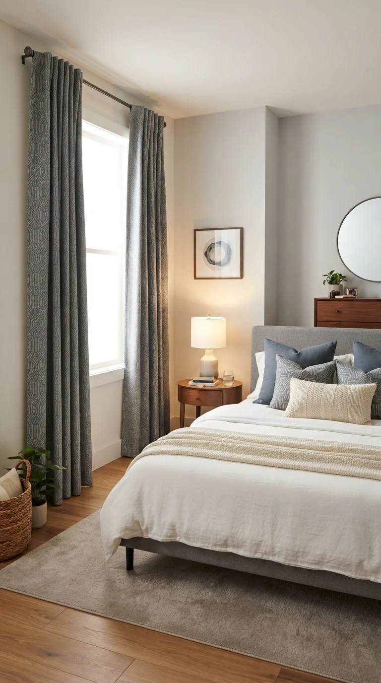 7. Patterned Blackout Fabrics for Visual Interest