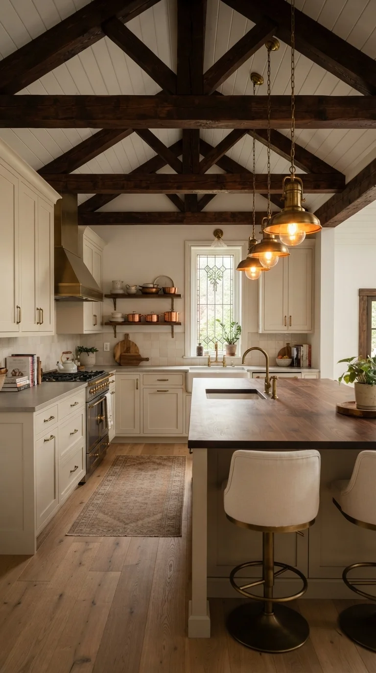 7. Rich Mahogany Architectural Details