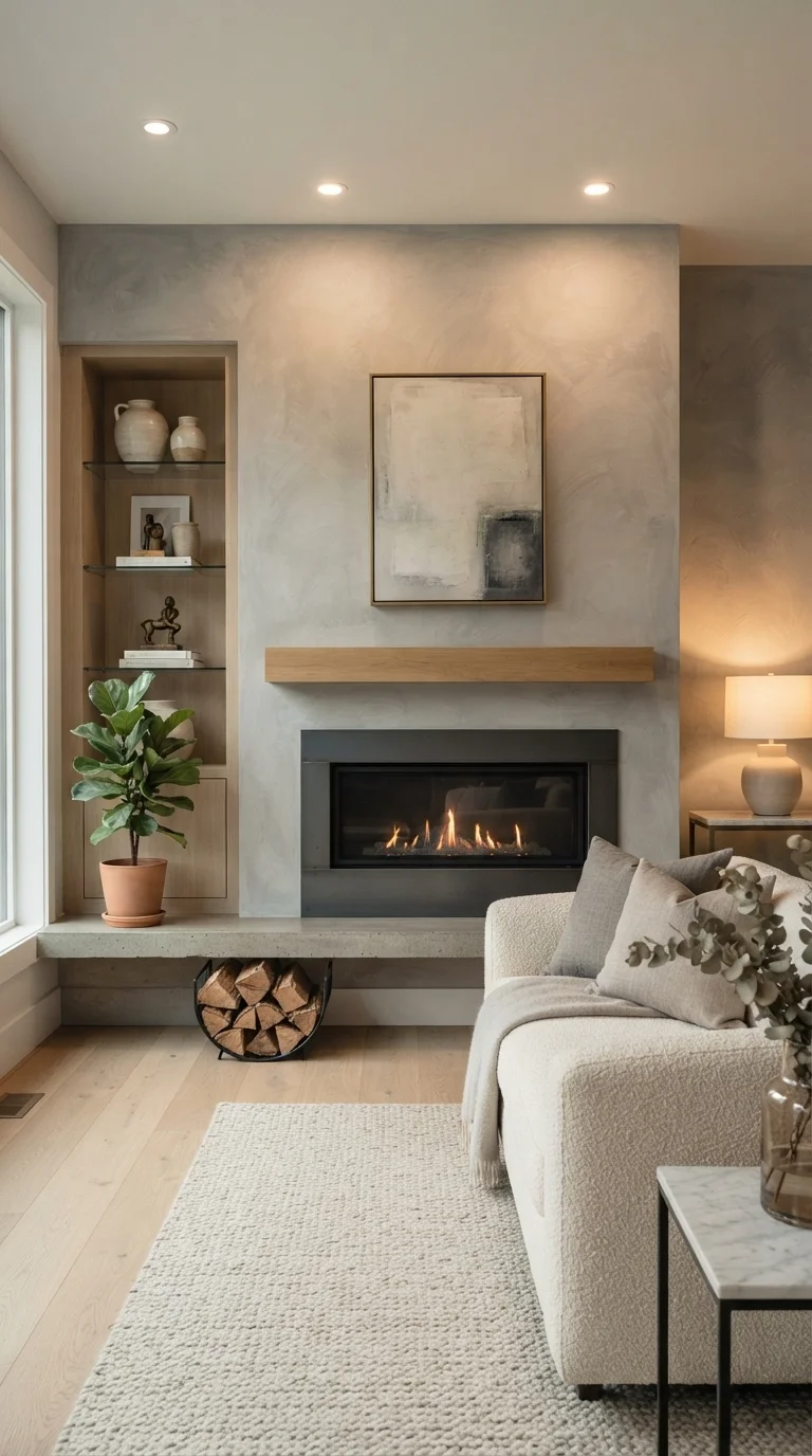 8 Modern Living Room Renovation Ideas 2026 7. Statement Textural Wall Treatments